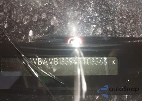 2006 BMW 325I z USA, uszkodzony, nr VIN WBAVB13596PT03563